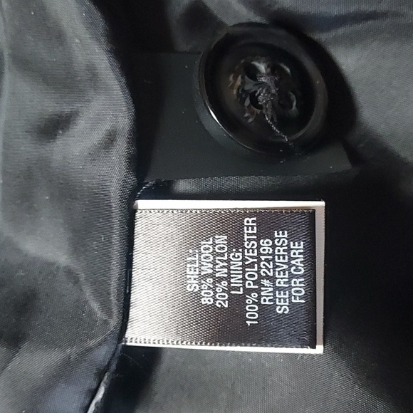 Like NEW- Black Ladies Croft&Barrow Double Breasted Size:M Cold Weather Peacoat - Picture 8 of 8